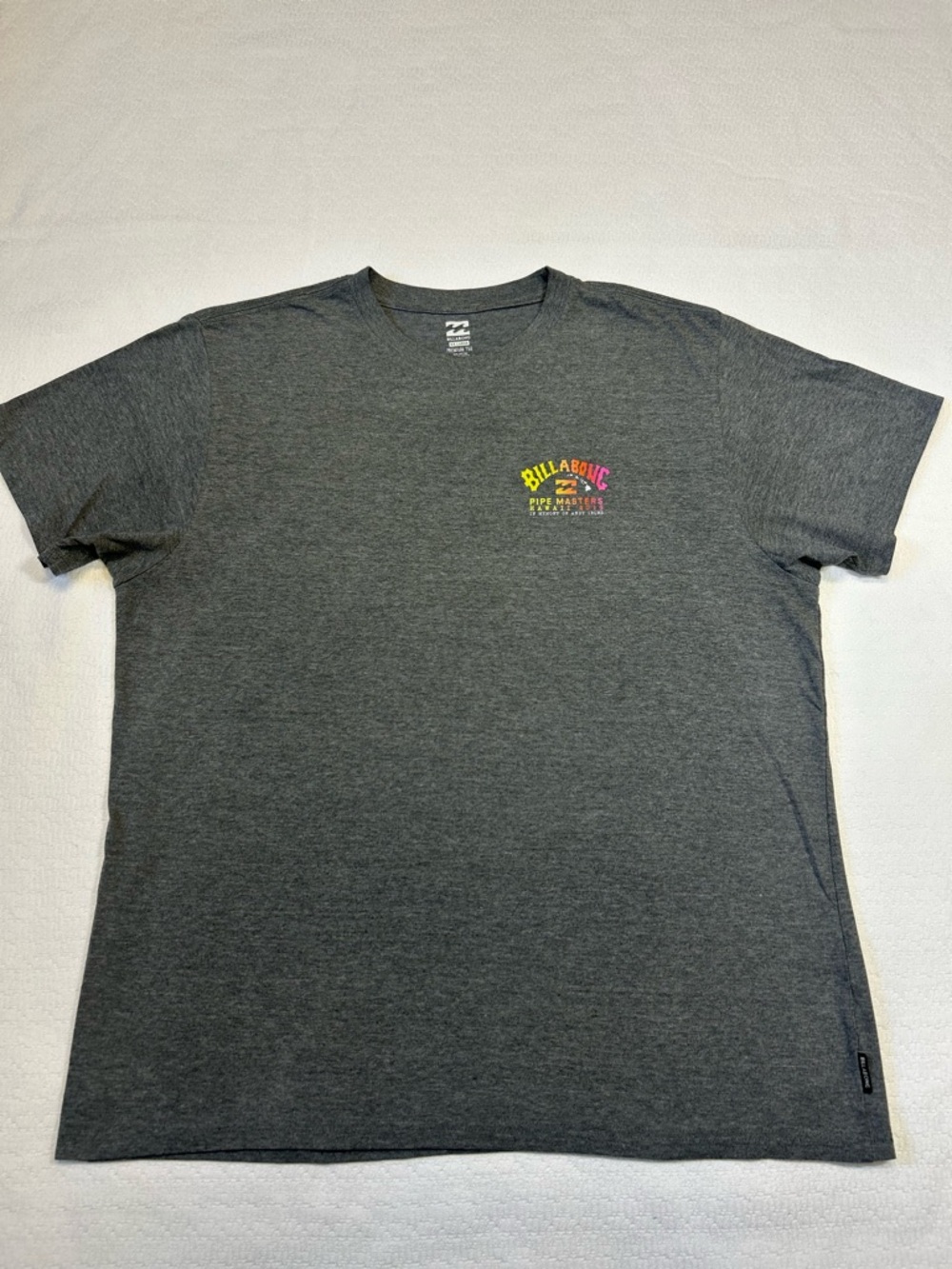 Billabong Pipe Masters Hawaii 2019 Graphic Tee XL Gray Surf Shirt